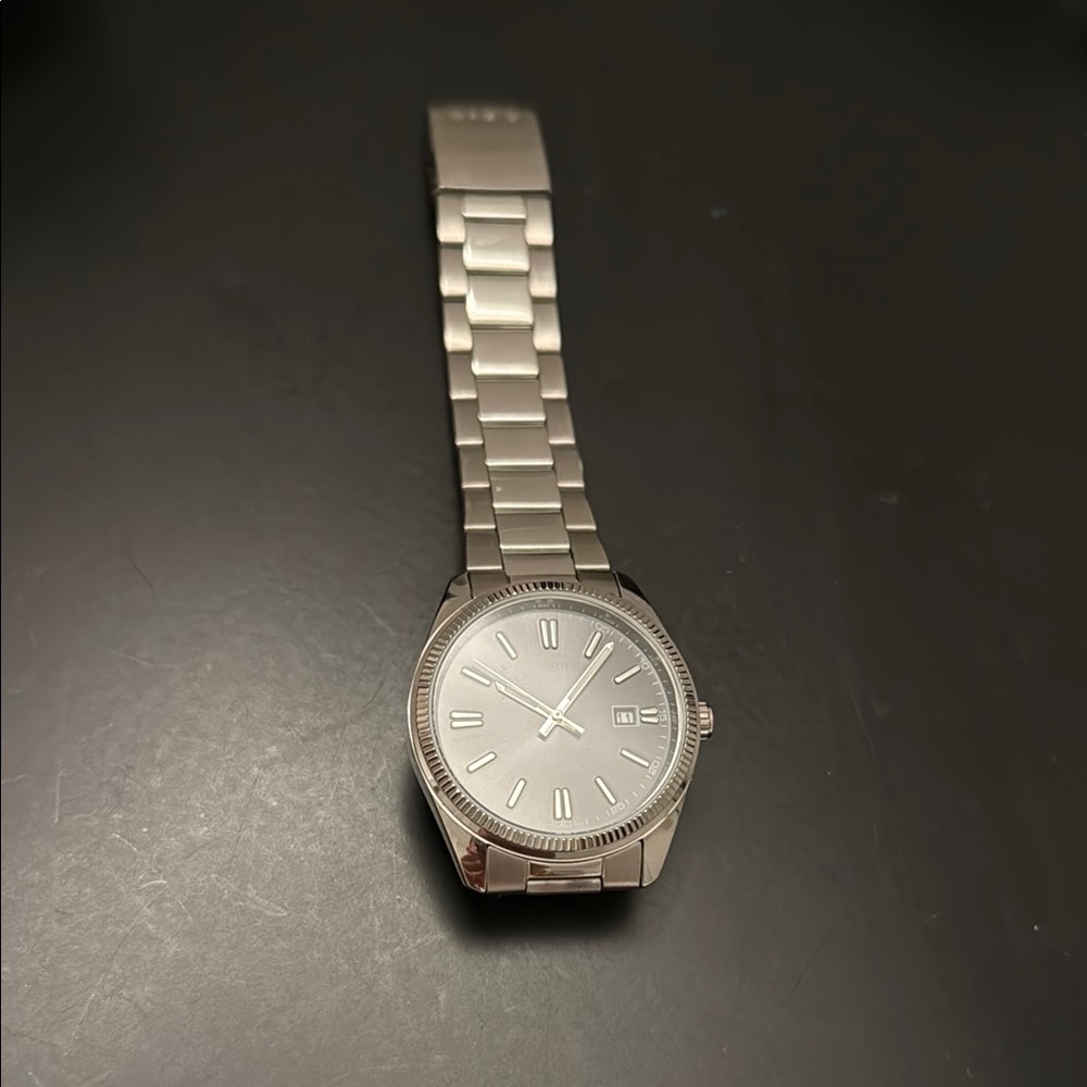 Casio Silver Watch with Stainless Steel Band